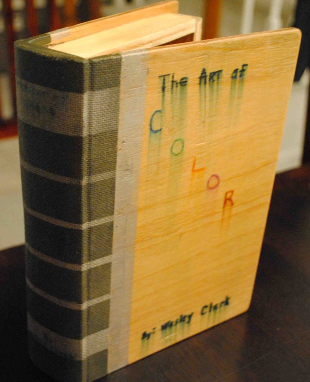 Wooden book Coloring Box