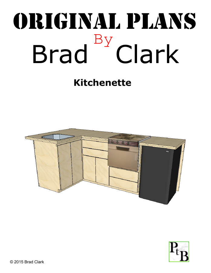 Preview of the Tiny Cabin Kitchenette plan cover
