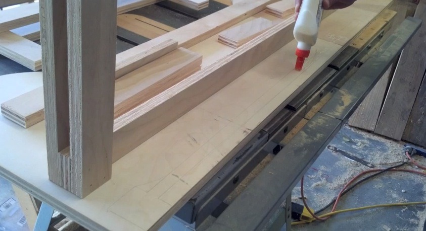 Attaching the corner desk framework