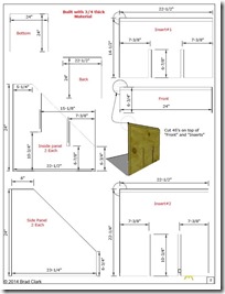 Second page of the wood storage bin plans